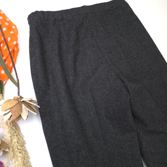 Banana Republic Wool Trousers Charcoal  Sz 8 - Picture 6 of 9